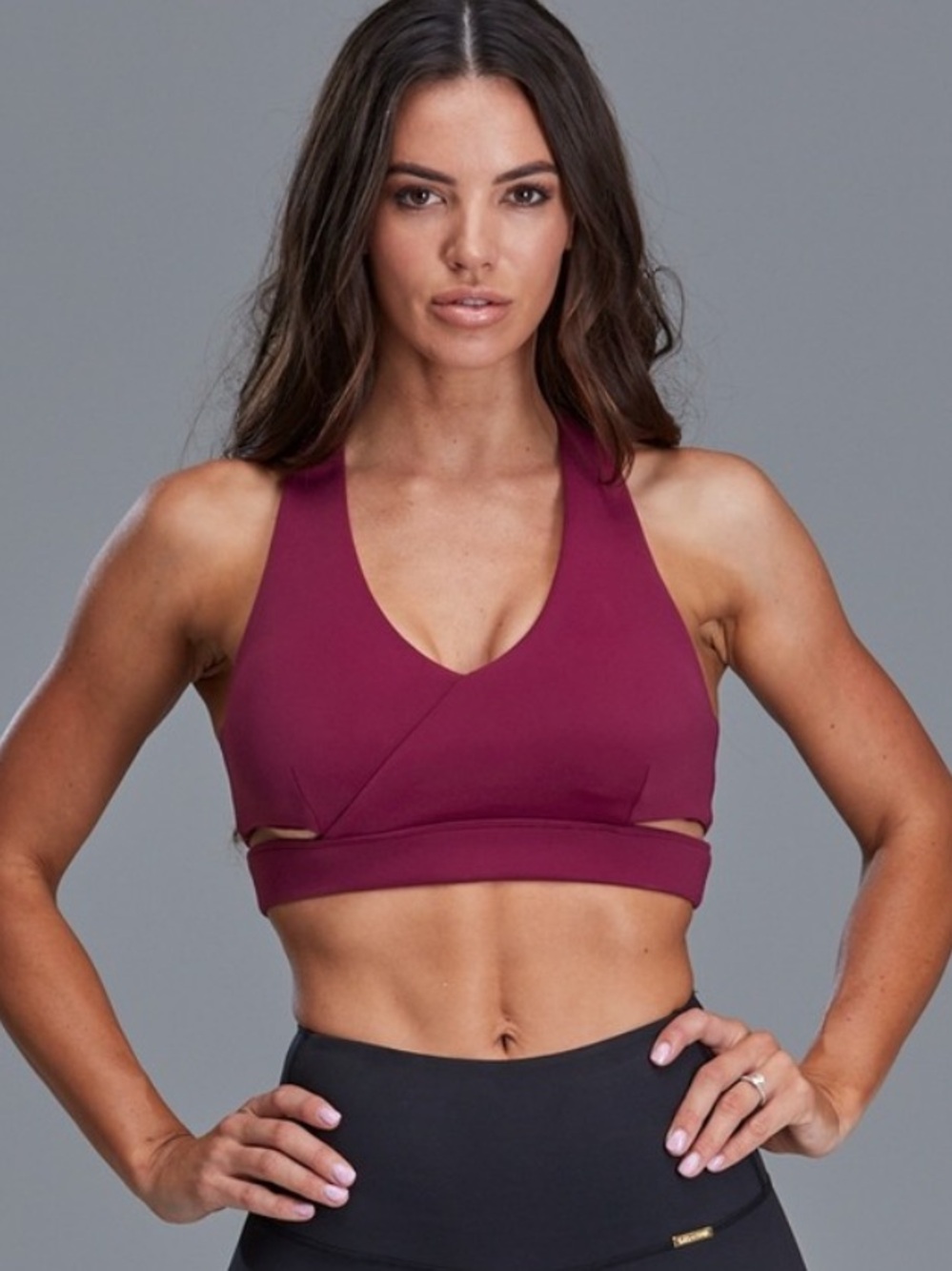 Cleo Harper Indy Bra Burgundy/Maroon